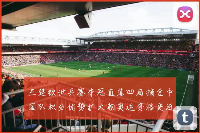 王楚钦世乒赛夺冠直落四局摘金中国队积分优势扩大朝奥运资格更近